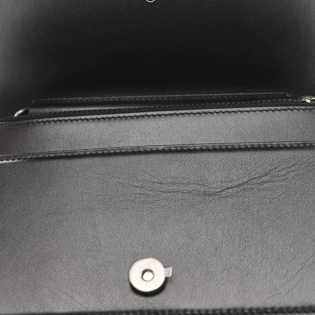 Caviar Quilted Boy Wallet On Chain WOC Black