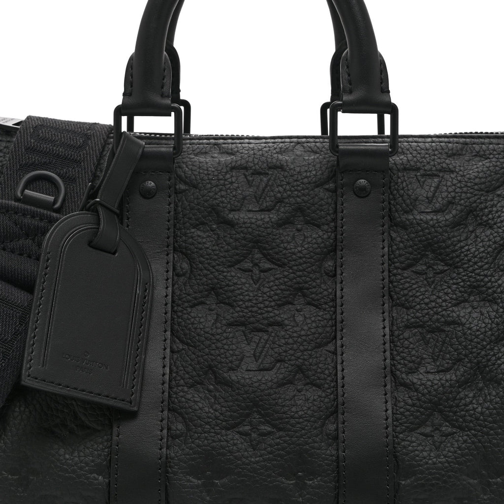 Monogram Taurillon Keepall Bandouliere 35 Black