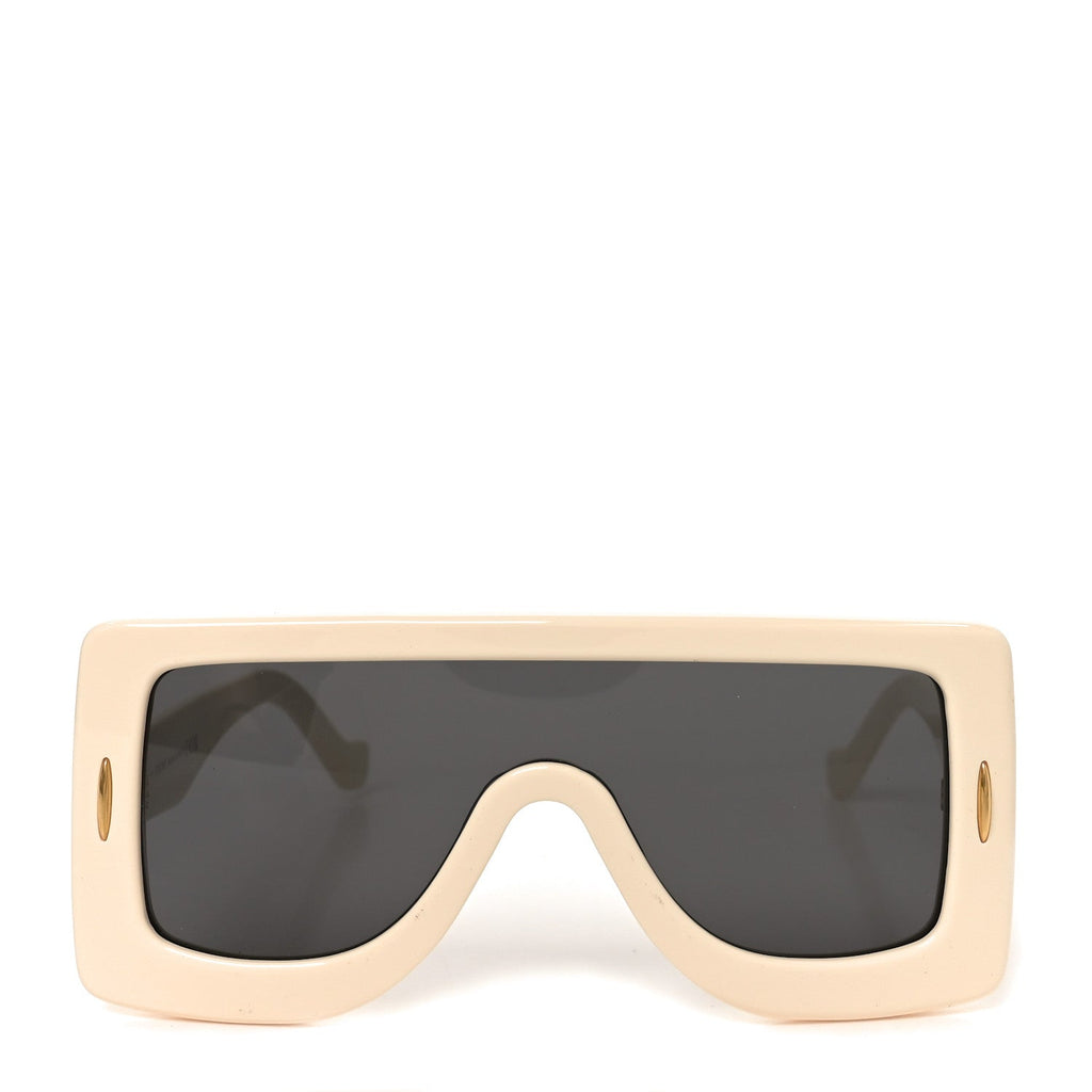 Acetate Anagram Shield Sunglasses LW40104I Beige
