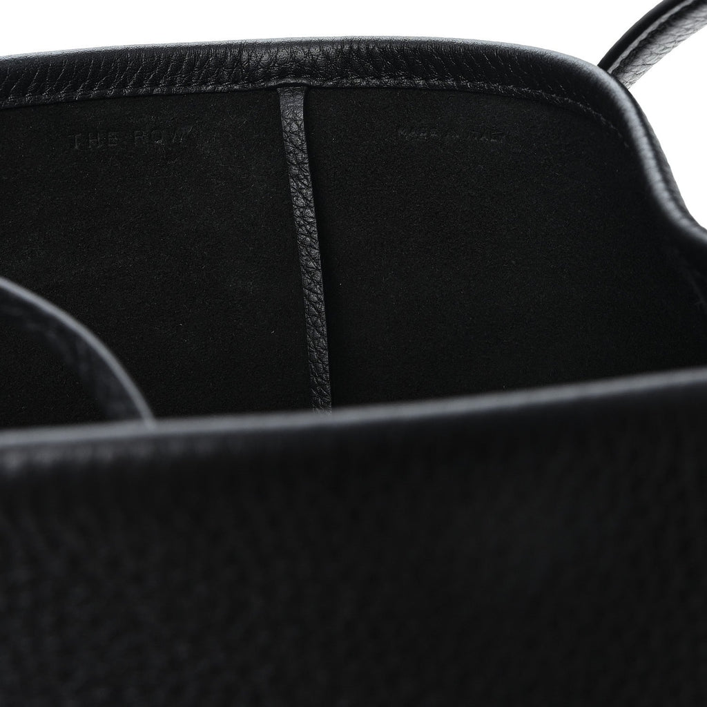 Grained Calfskin Medium N/S Park Tote Black