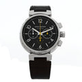 Stainless Steel Alligator 41mm Tambour Twenty Chronograph Automatic Watch Brown