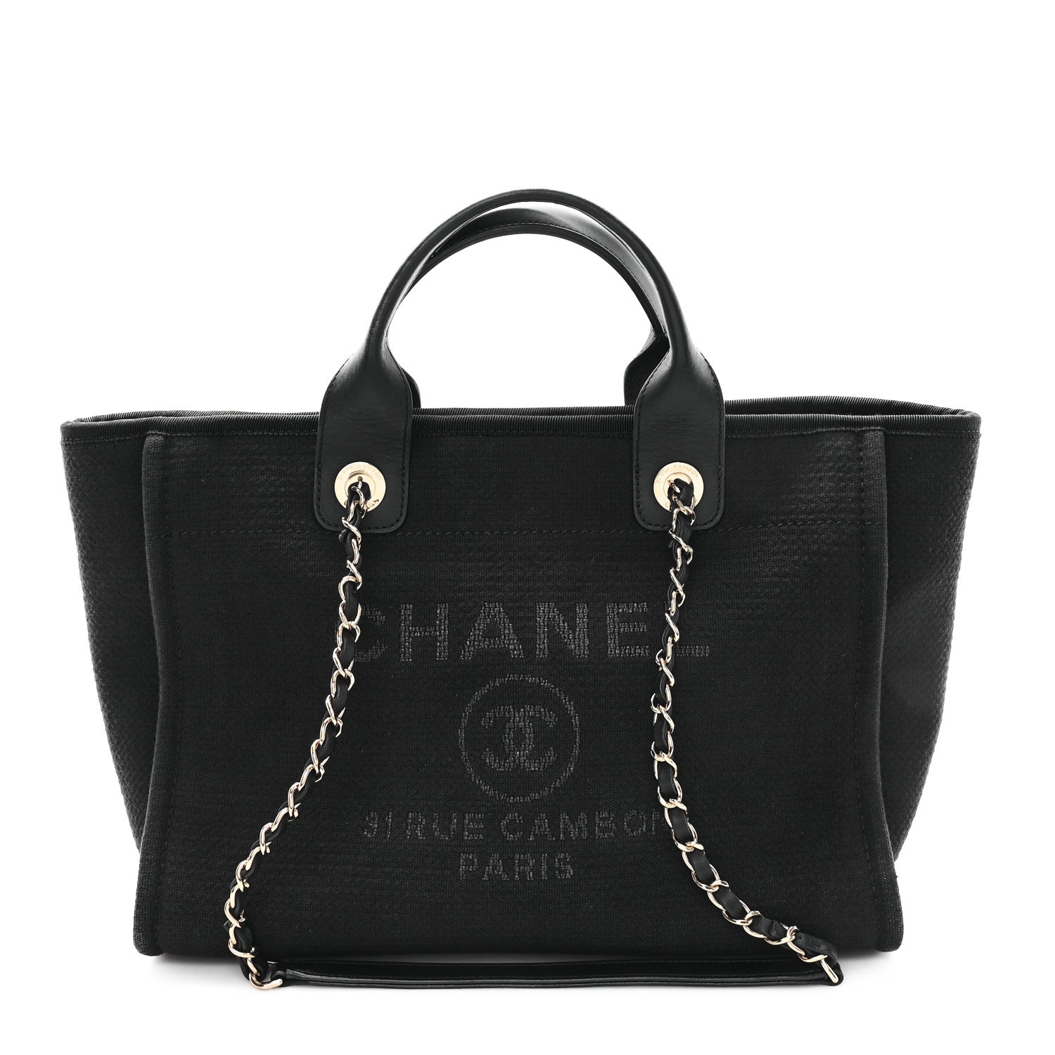 Mixed Fibers Small Deauville Tote Black