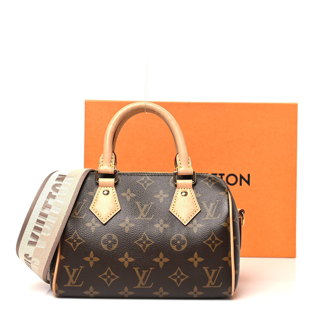 Monogram Speedy Bandouliere 20 Beige