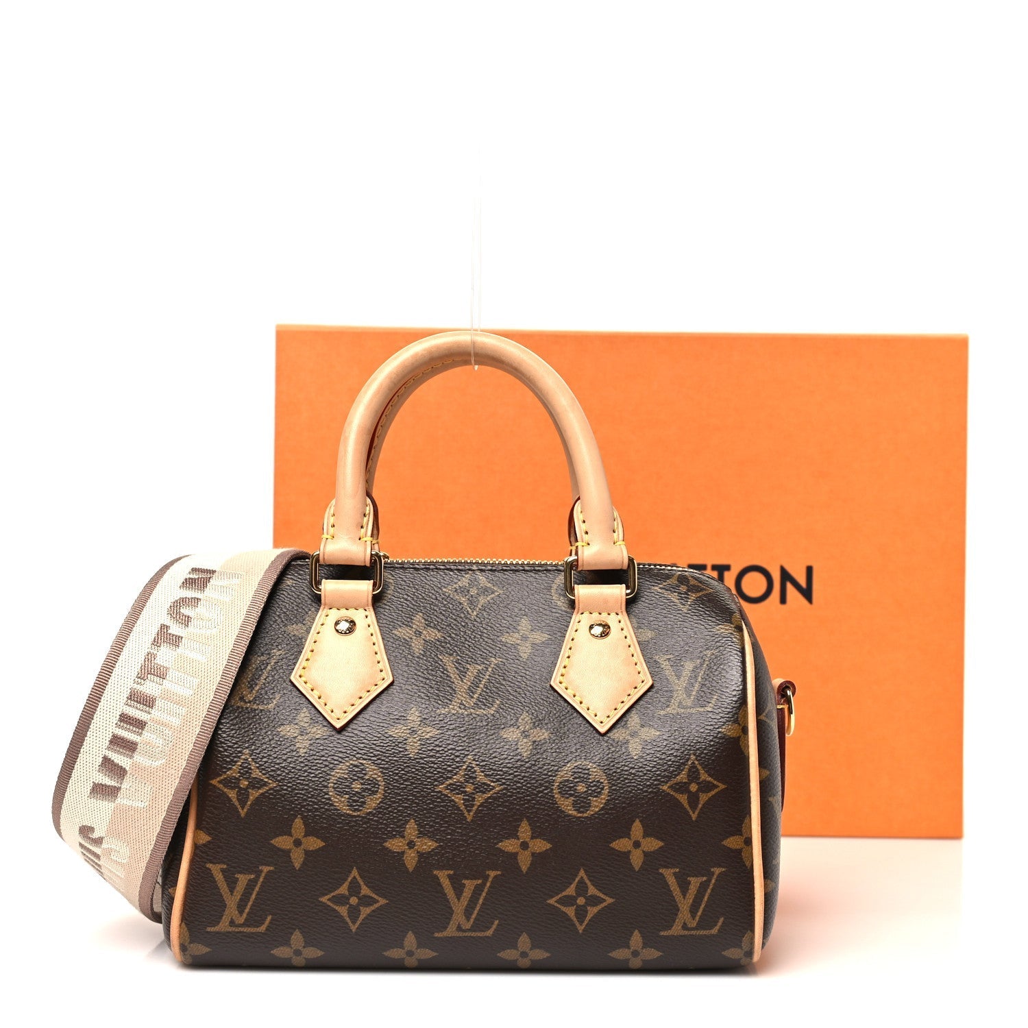 Monogram Speedy Bandouliere 20 Beige