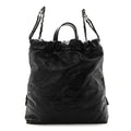 Shiny Calfskin Quilted Chanel 22 Backpack So Black