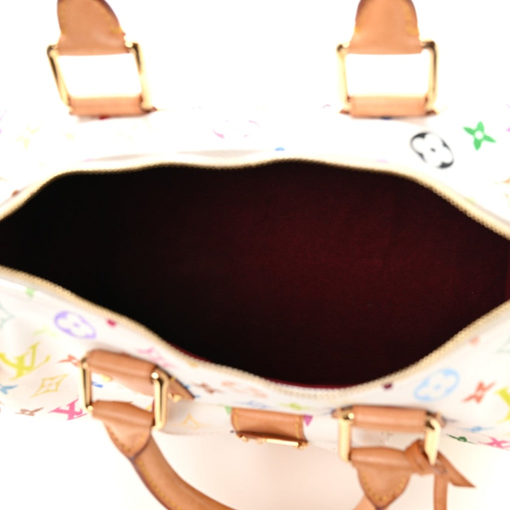 Monogram Multicolor Speedy 30 White