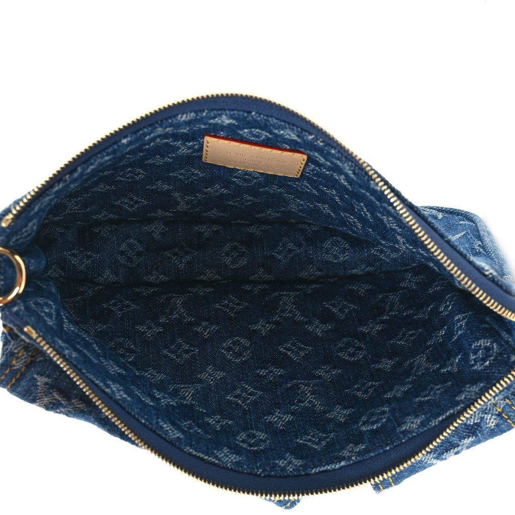 Monogram Pochette Accessories Cargo  Blue Denim