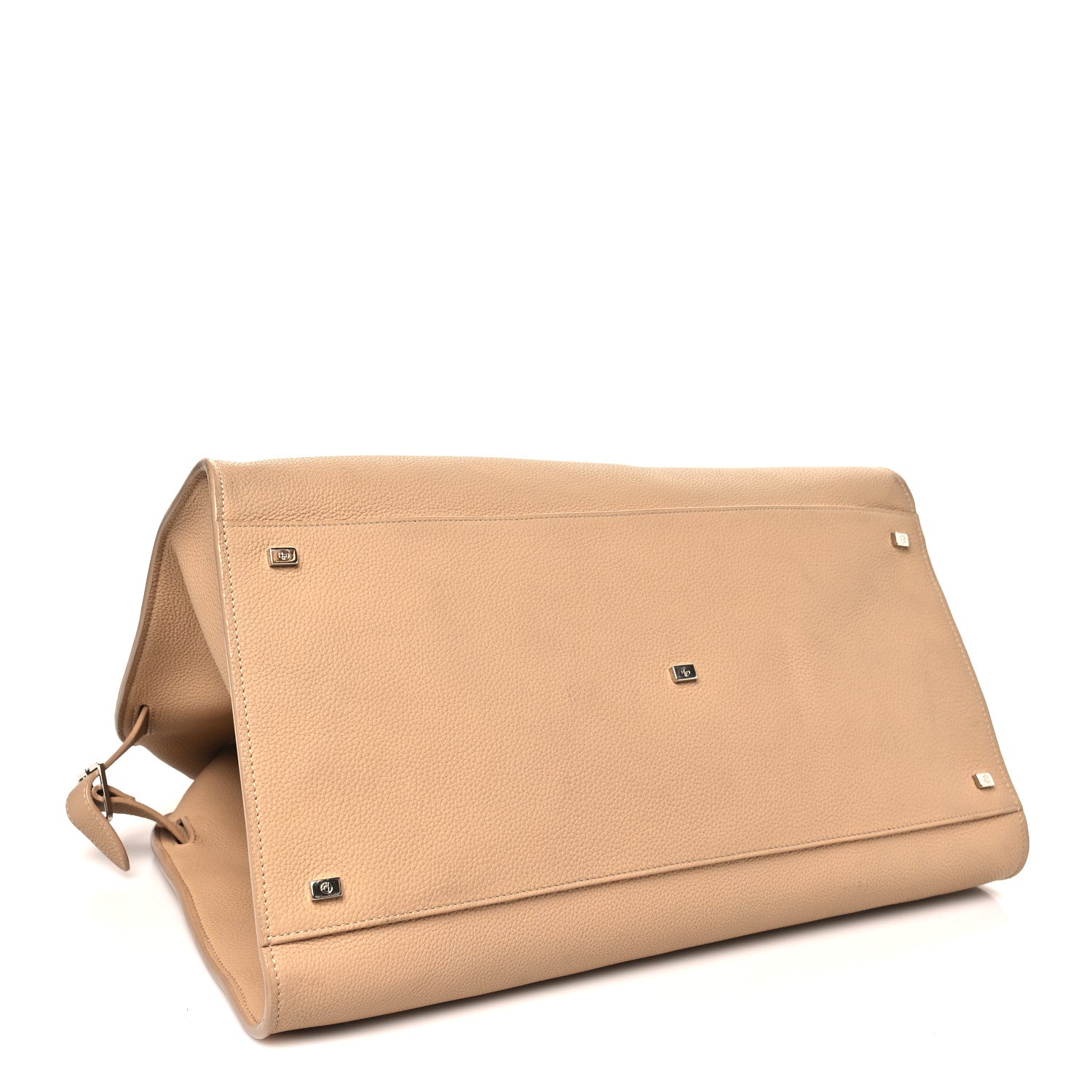 Matte Grained Calfskin Soft Margaux 17 Light Camel