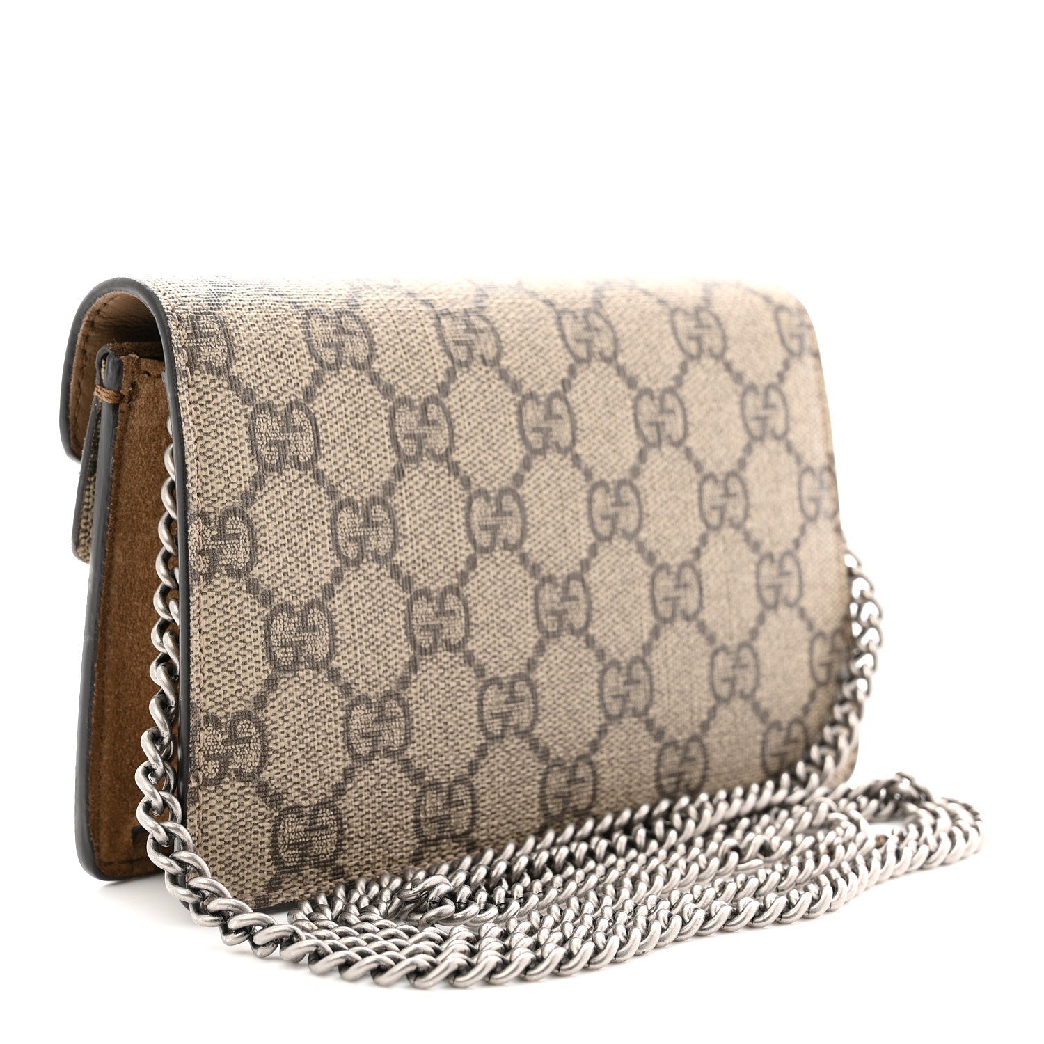 GG Supreme Monogram Super Mini Dionysus Shoulder Bag Taupe