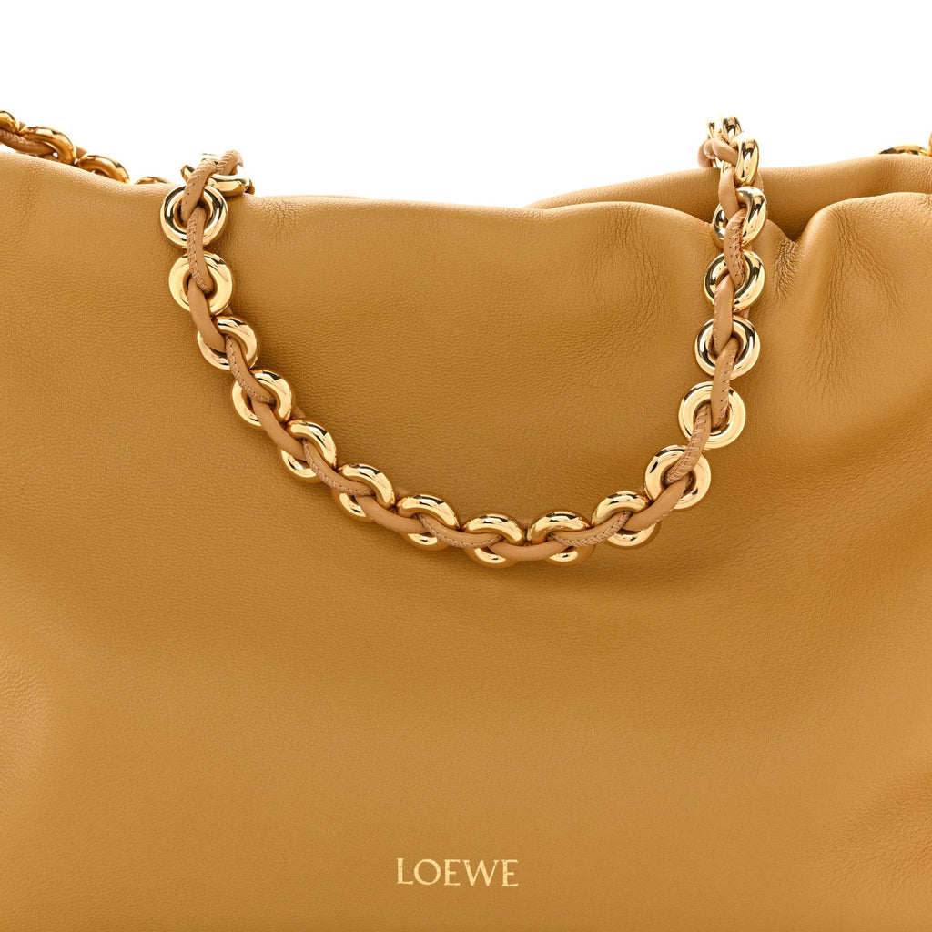 Mellow Nappa Donut Medium Chain Flamenco Knot Clutch Sahara
