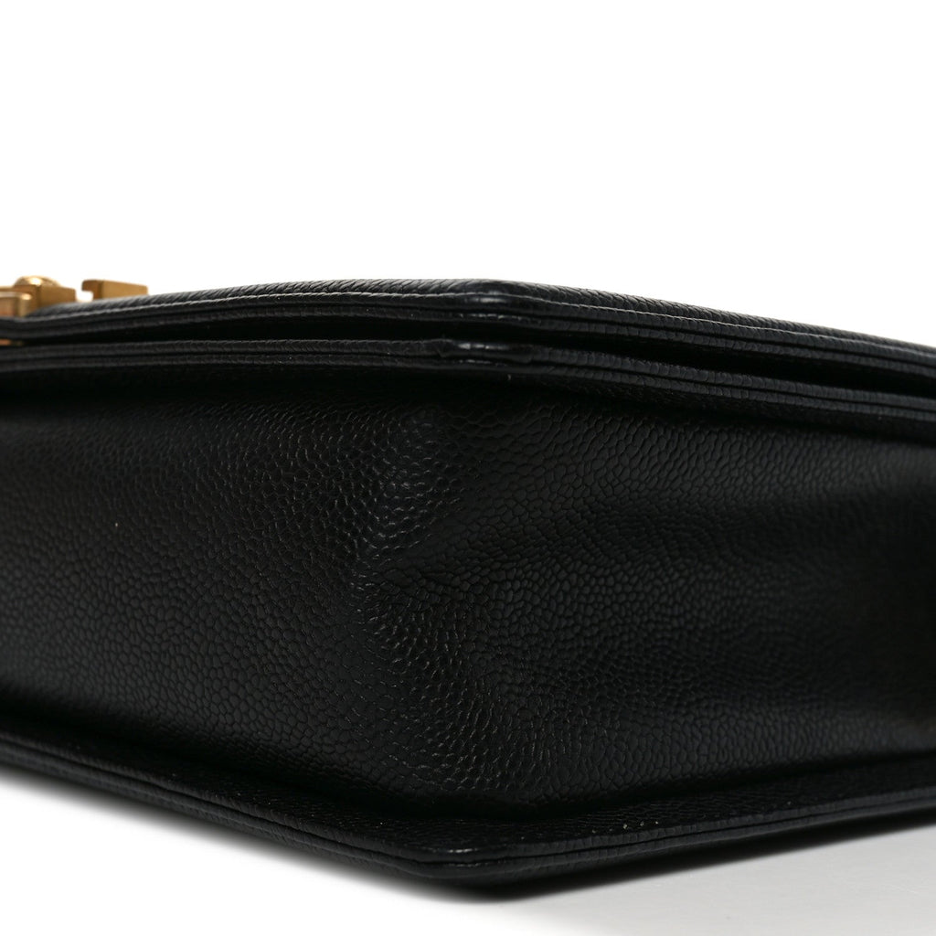Caviar Quilted New Medium Boy Flap Black