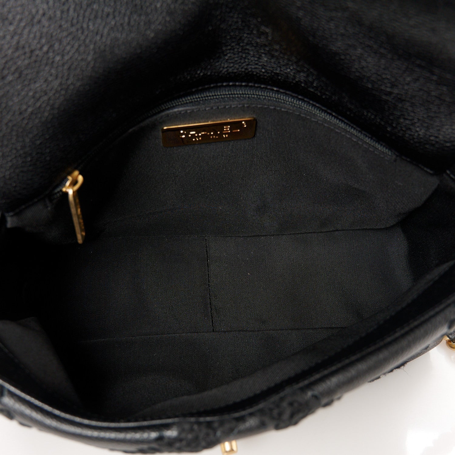 Calfskin Crochet Medium Chanel 19 Flap Black