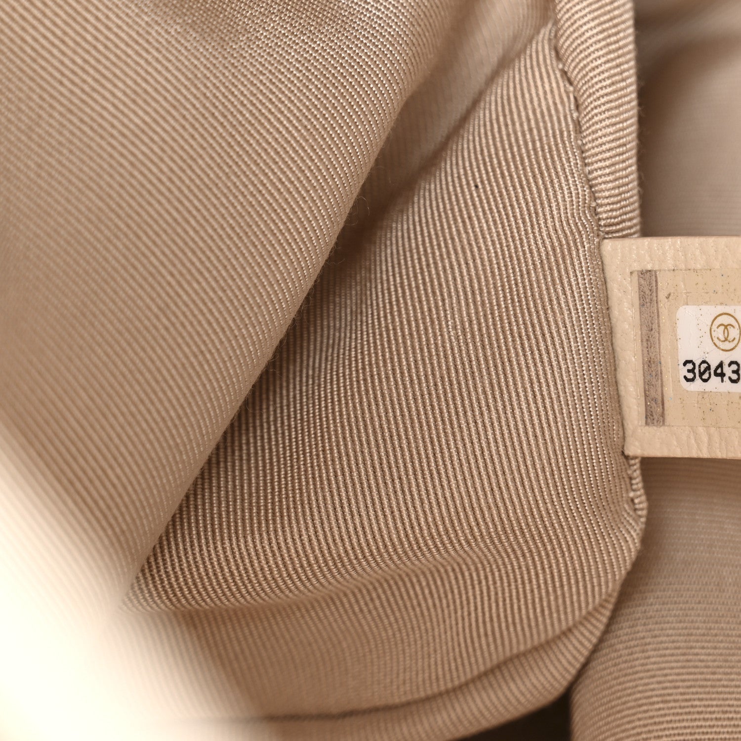 Goatskin Quilted Maxi Chanel 19 Flap Beige