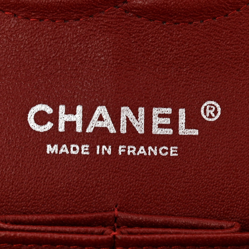 Caviar Quilted Medium Double Flap Burgundy
