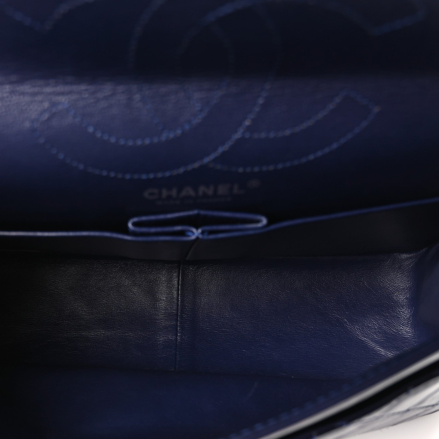 Aged Calfskin Quilted 2.55 Reissue 226 Flap Dark Blue