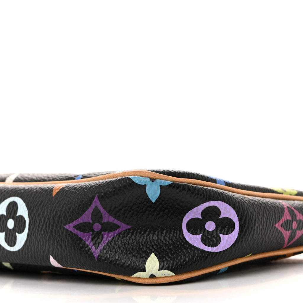Monogram Multicolor Pochette Accessories Black