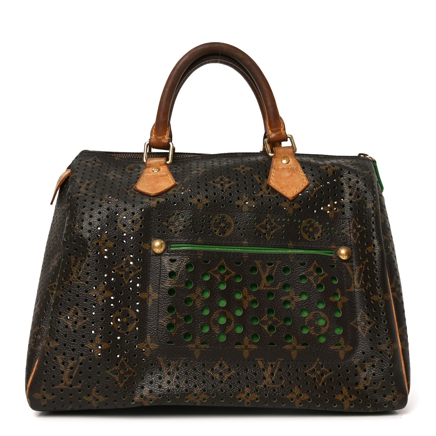 Monogram Perforated Speedy 30 Green