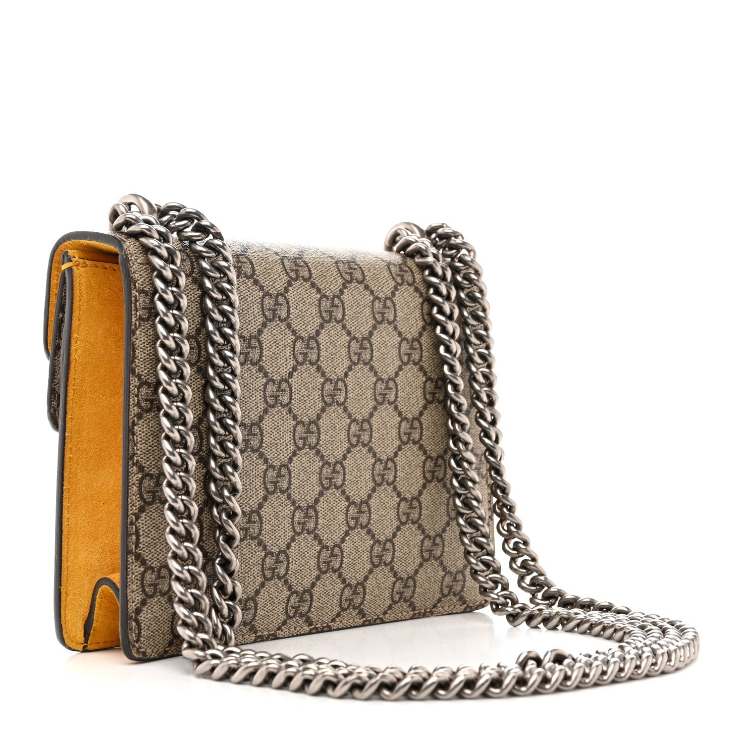 GG Supreme Monogram Mini Dionysus Shoulder Bag Yellow