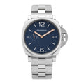Stainless Steel 42mm Luminor Due Automatic Watch Blue PAM01124