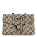 GG Supreme Monogram Mini Dionysus Chain Wallet Beige Taupe