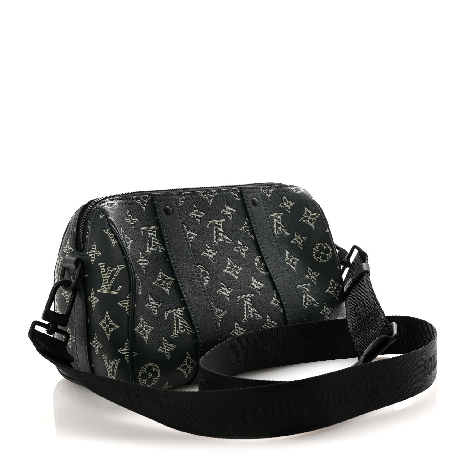 Monogram Shadow City Keepall Forest Green