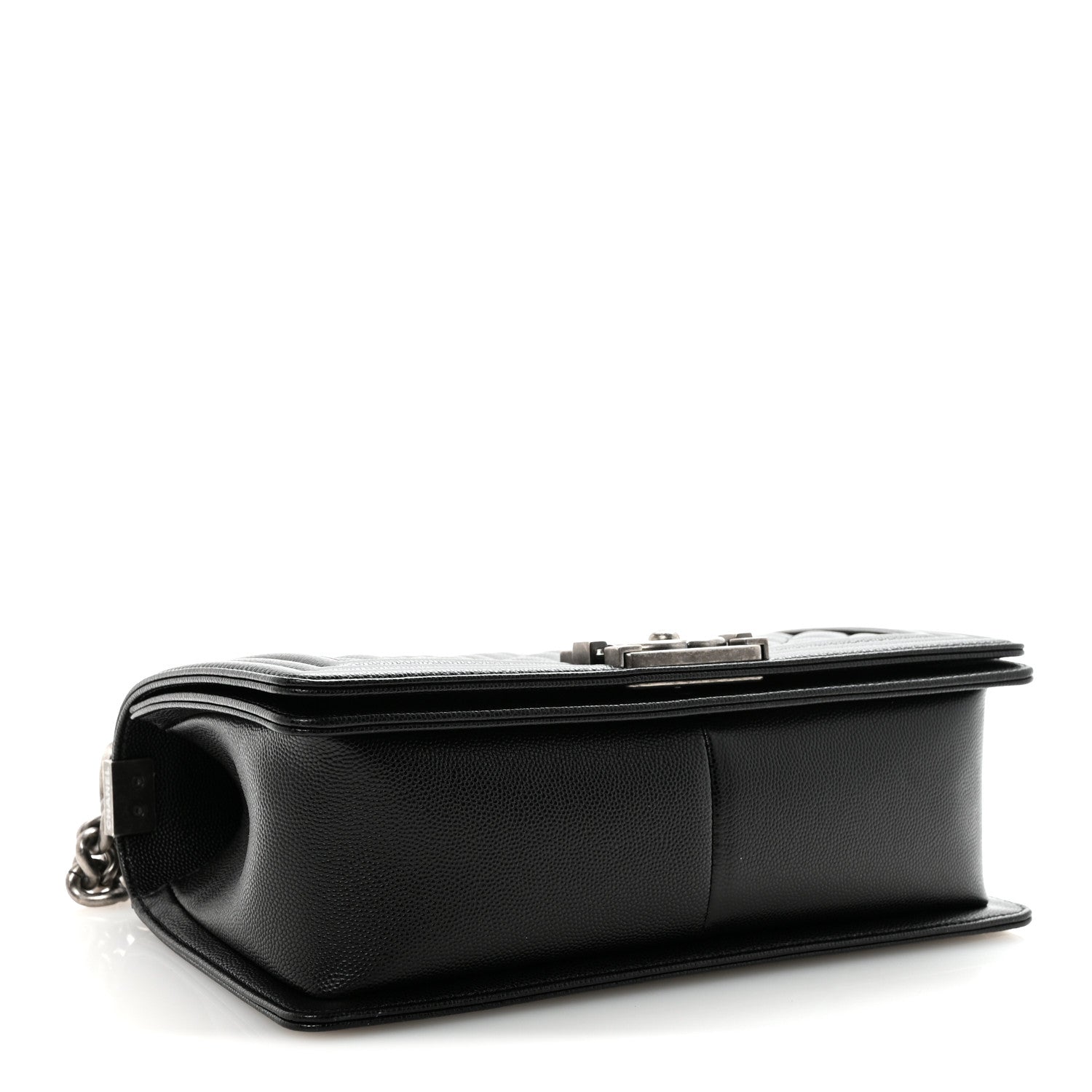 Caviar Quilted Medium Boy Flap Black