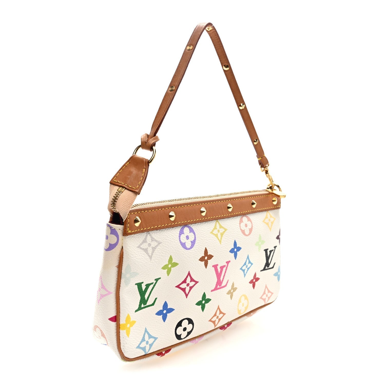 Monogram Multicolor Pochette Accessories White