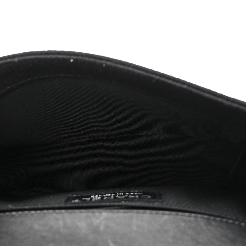 Wool Felt Embellished Small Boy Flap Black