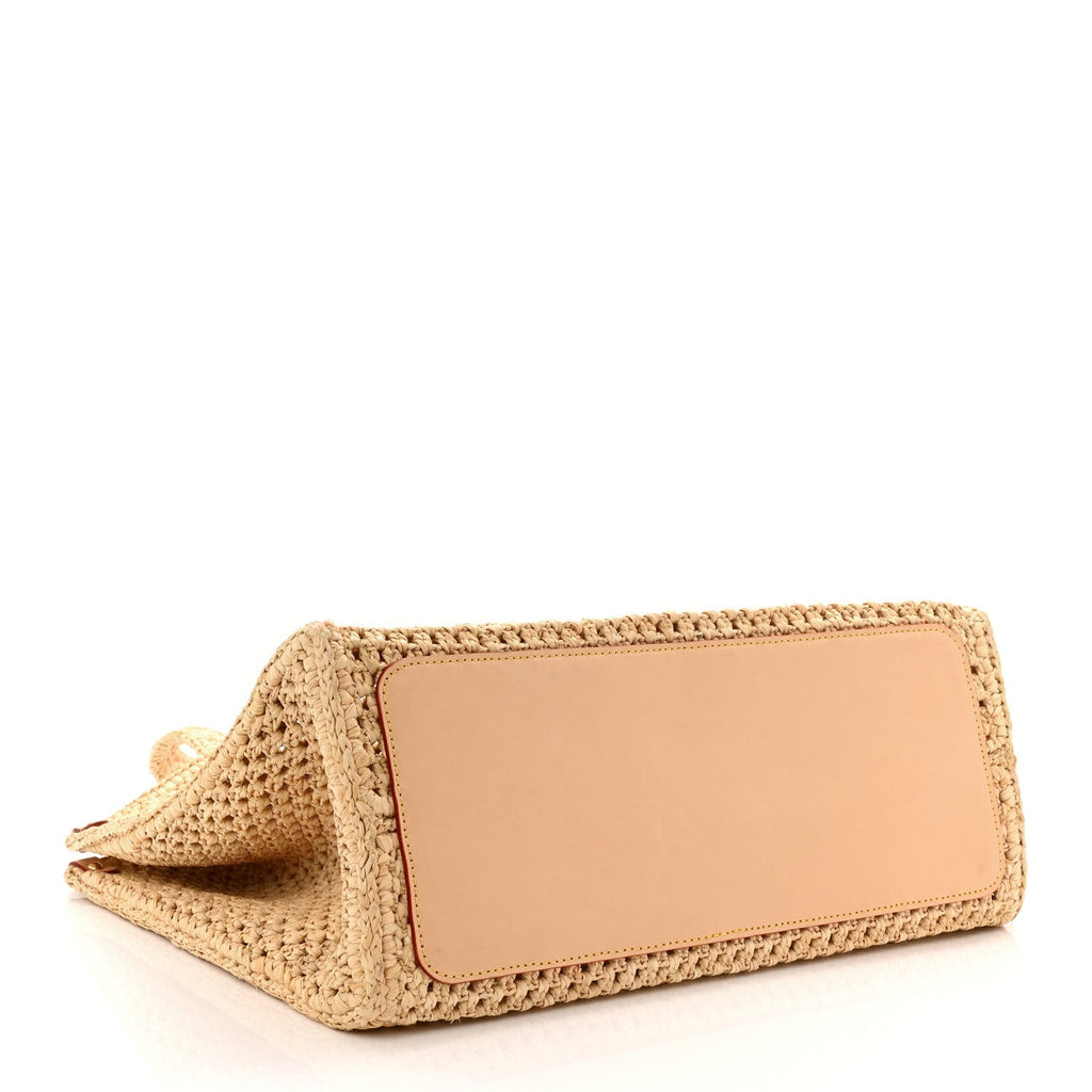 Raffia Calfskin By The Pool OnTheGo MM Natural