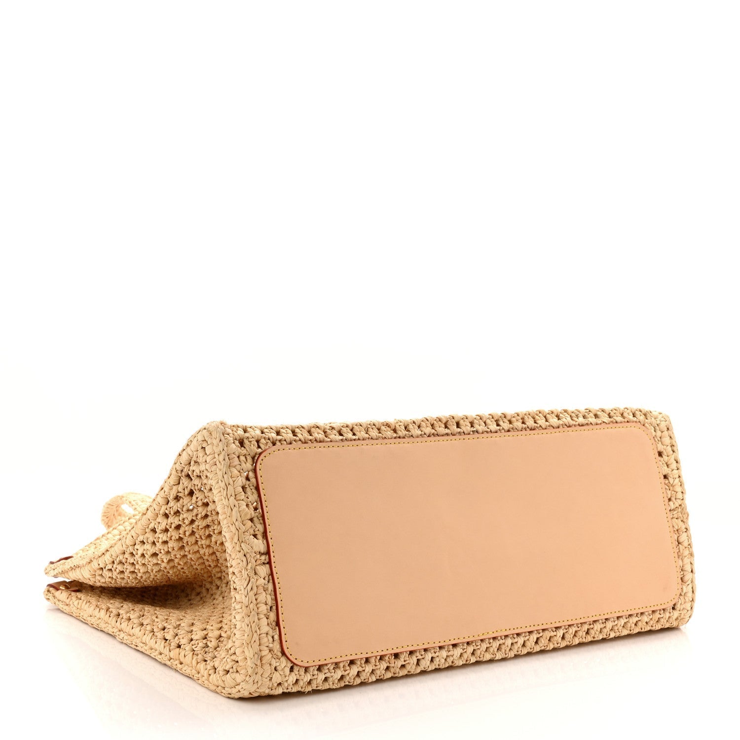Raffia Calfskin By The Pool OnTheGo MM Natural