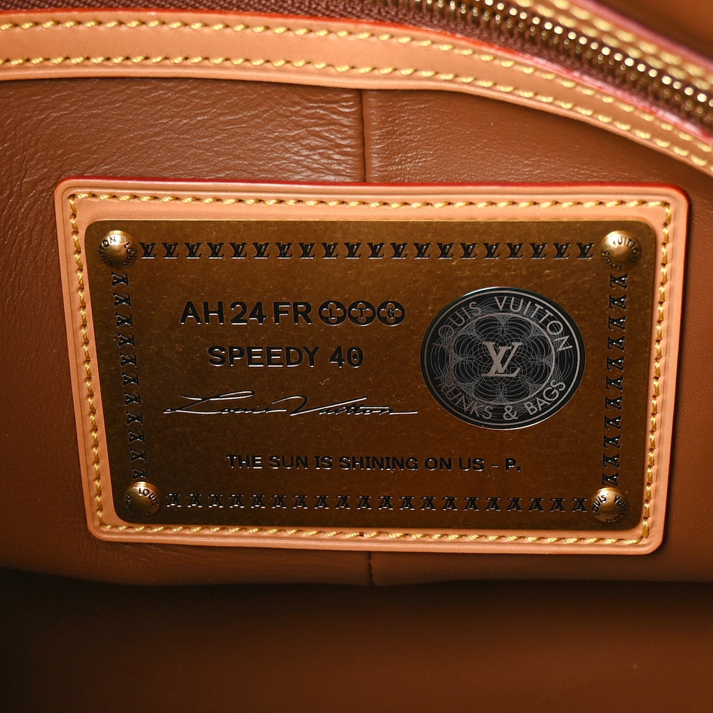 Calfskin Monogram Speedy P9 Bandouliere 40 Agate