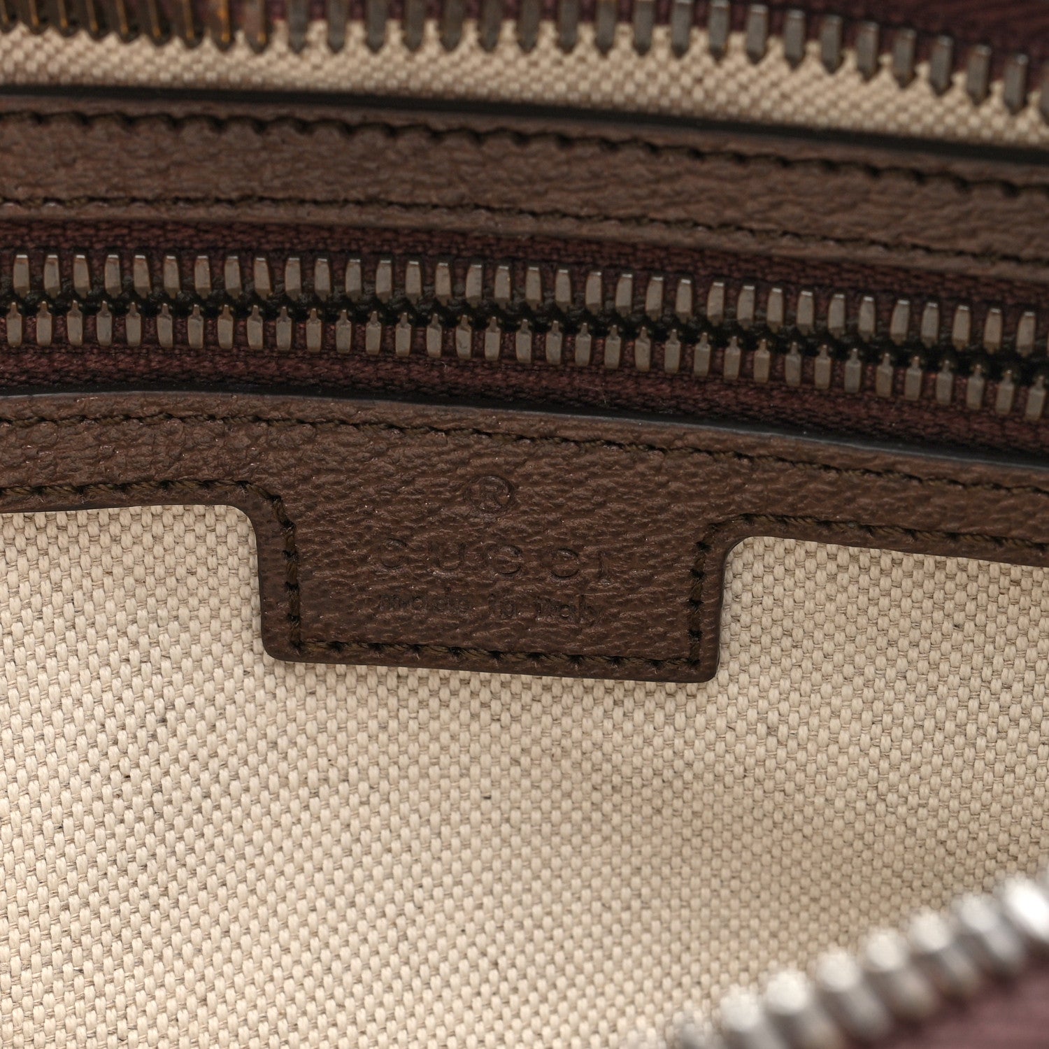 Soft GG Supreme Monogram Medium Ophidia Belt Bag Dark Brown
