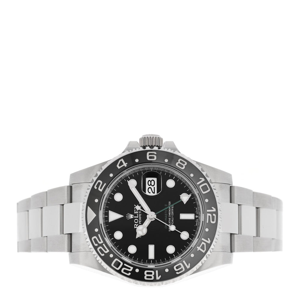 Stainless Steel 40mm Oyster Perpetual Date GMT Master II Bruce Wayne Watch Black 126710GRNR