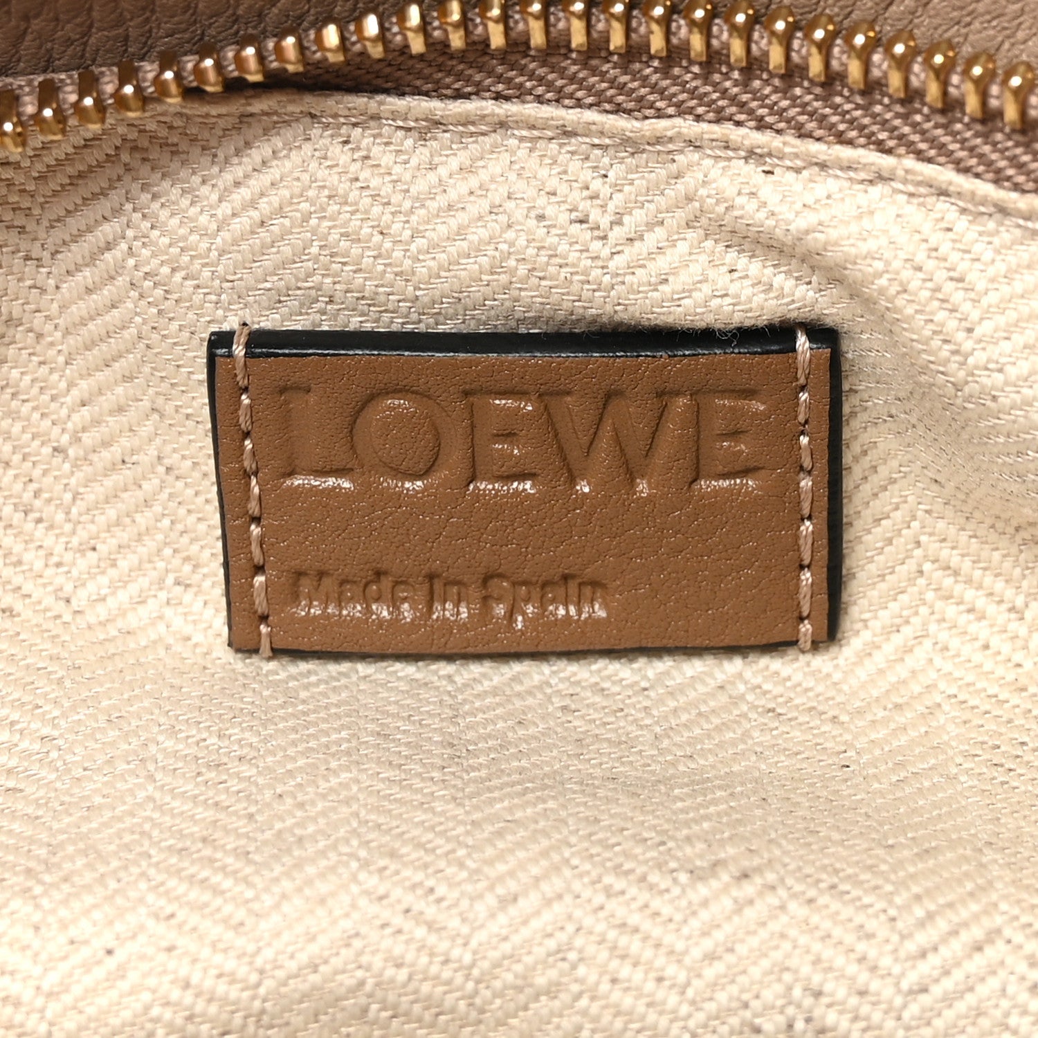 Grained Calfskin Small Puzzle Bag Sand Mink