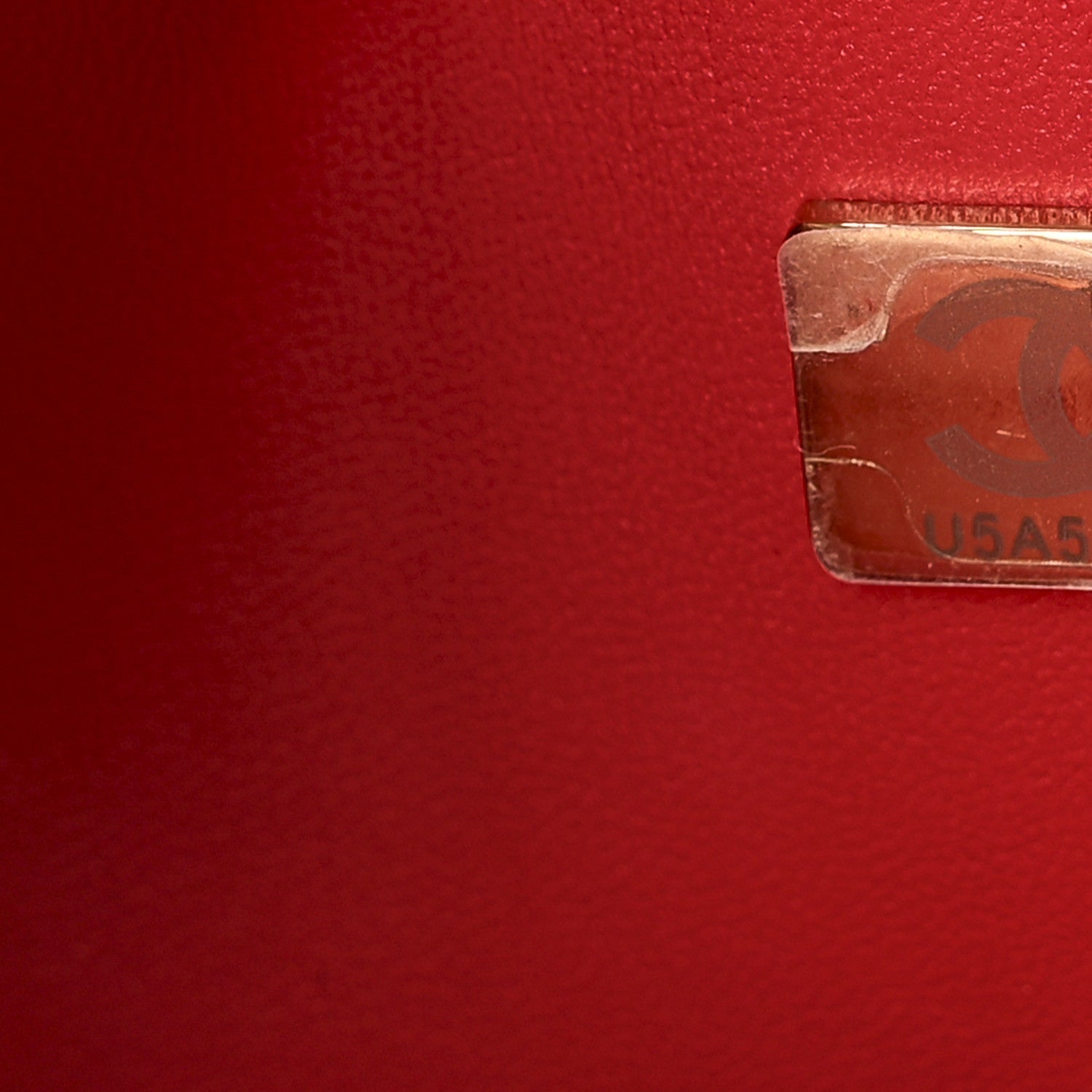 Caviar Quilted Medium Double Flap Red
