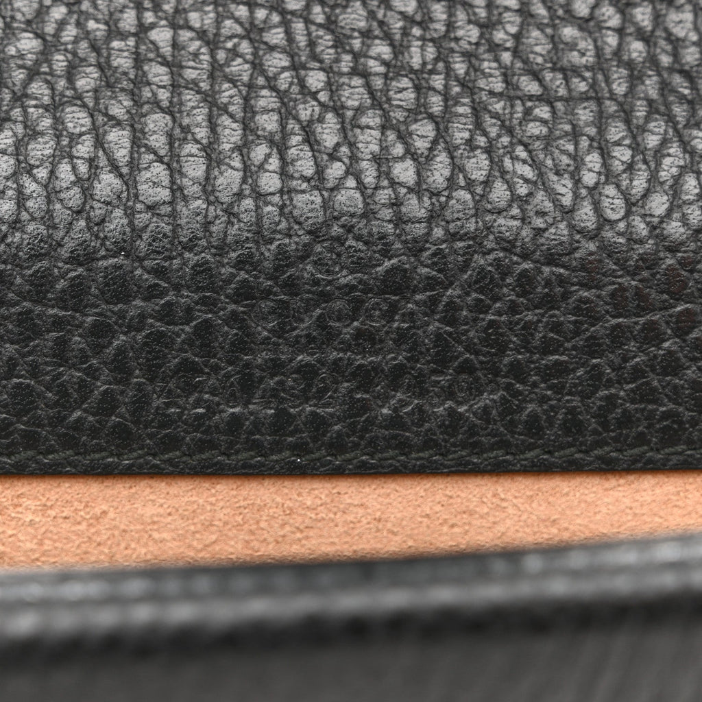 Dollar Calfskin Crystal Super Mini Dionysus Shoulder Bag Black