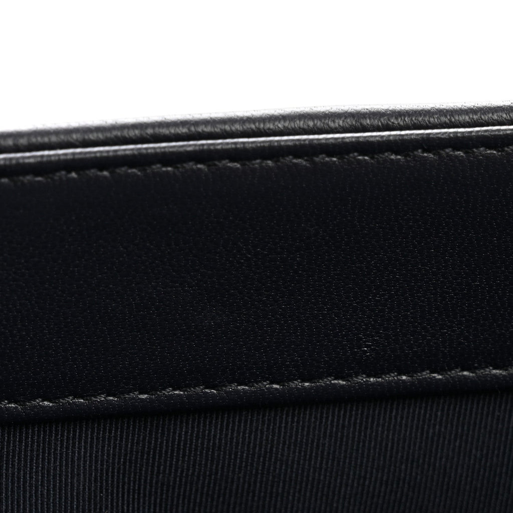 Goatskin Quilted Medium Chanel 19 Flap Navy Blue