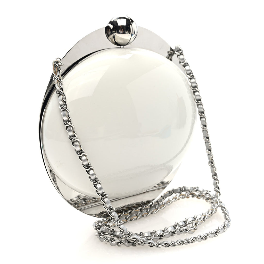Resin CC Evening On The Moon Minaudiere White