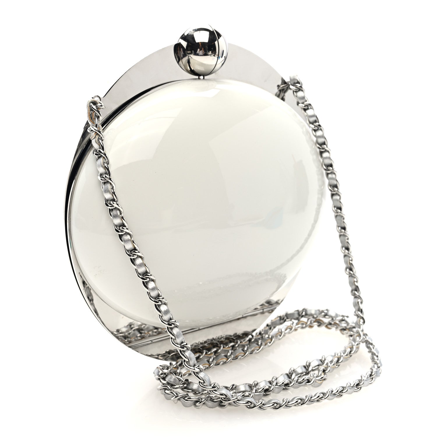 Resin CC Evening On The Moon Minaudiere White