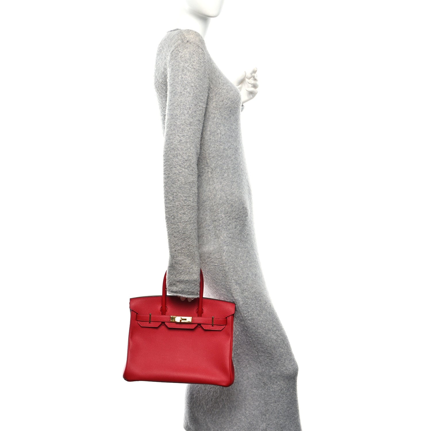 Epsom Birkin 30 Rouge Casaque