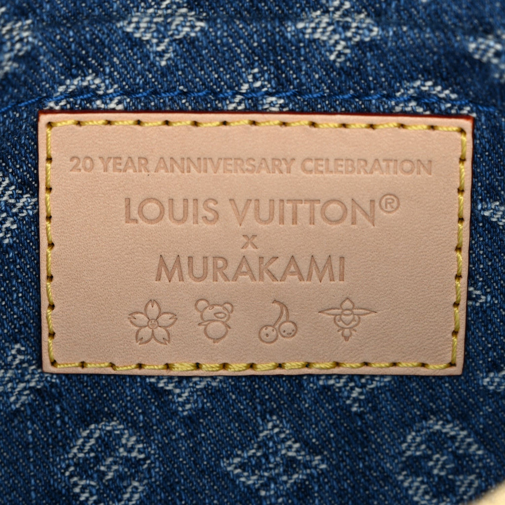 LV X TM Monogram Denim Cerises Pochette Accessories Blue
