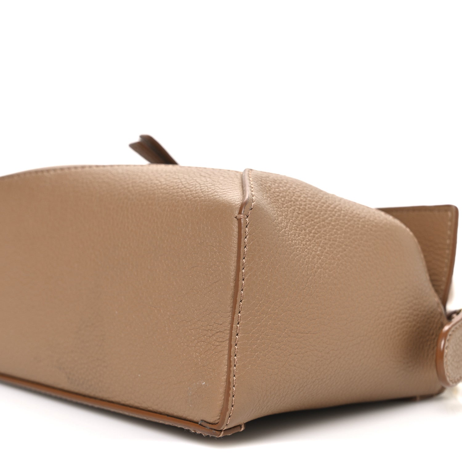 Soft Grained Calfskin Mini Puzzle Edge Toffee