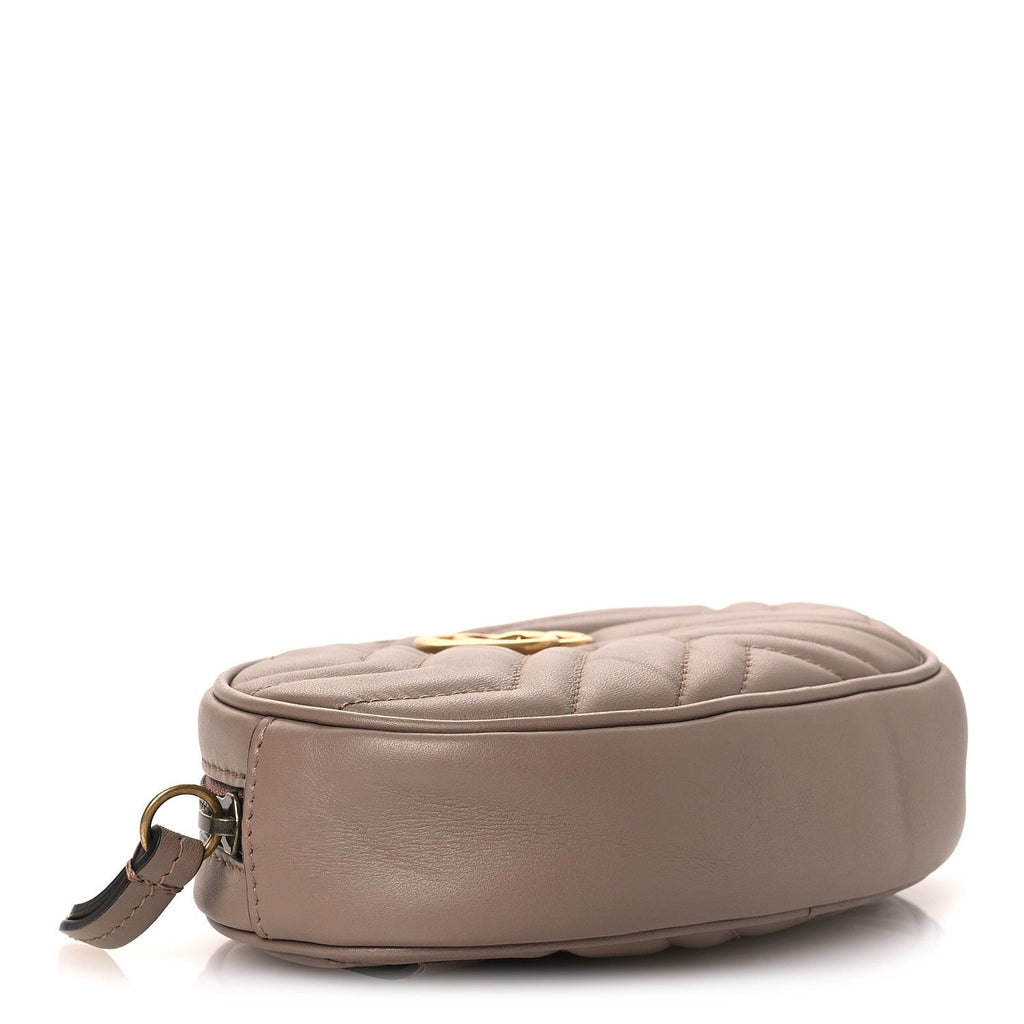 Calfskin Matelasse GG Marmont Belt Bag 85 34 Porcelain Rose