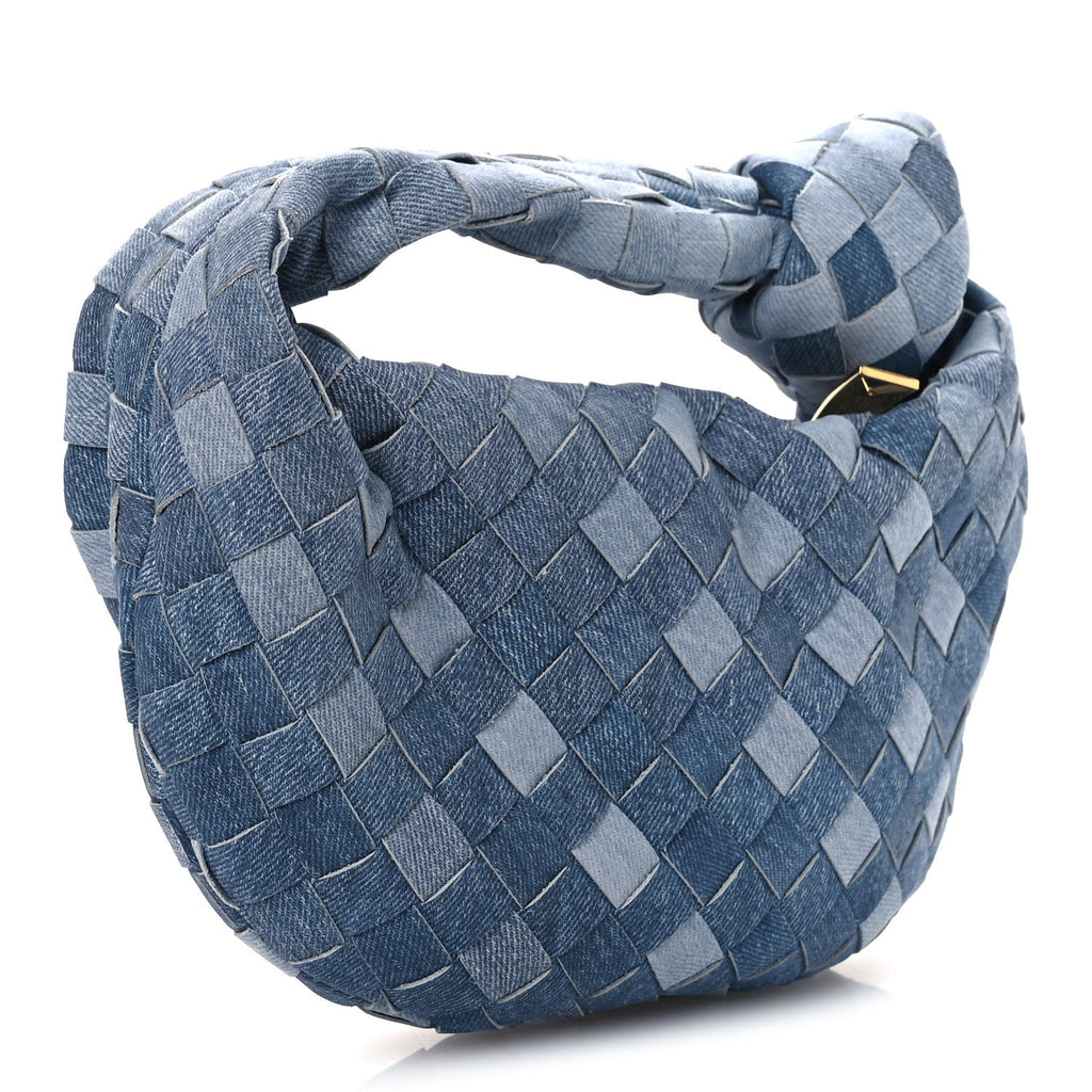 Nappa Denim Effect Intrecciato Mini Jodie Denim