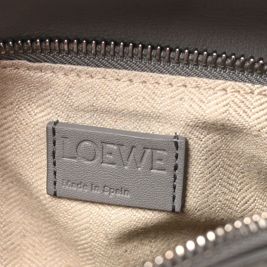 Calfskin Small Puzzle Bag Pearl Grey