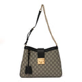 GG Supreme Monogram Medium Padlock Shoulder Bag Black
