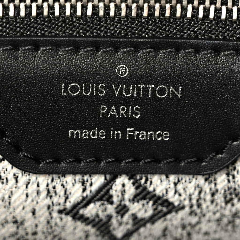 Denim Monogram Jacquard Speedy Bandouliere 25 Black
