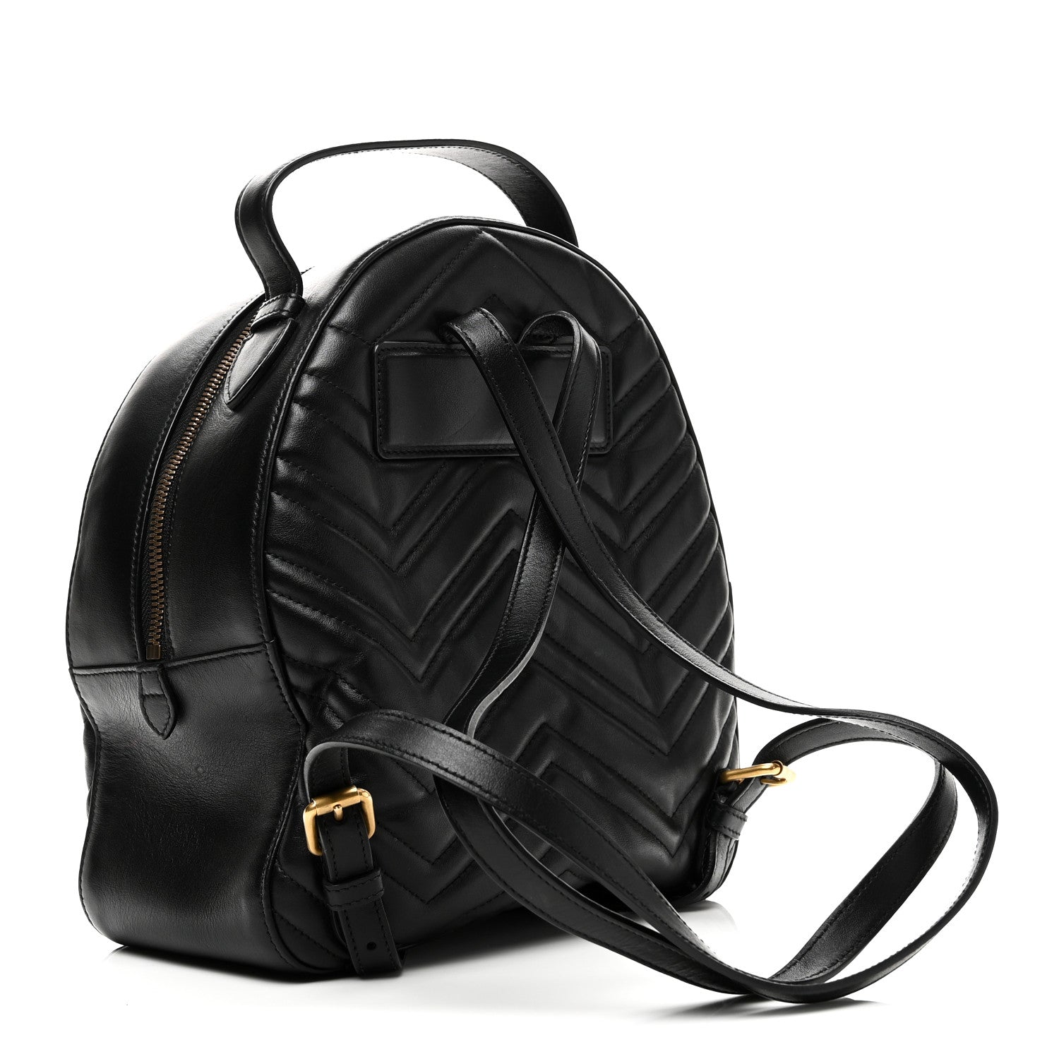 Calfskin Matelasse GG Marmont Dome Backpack Black