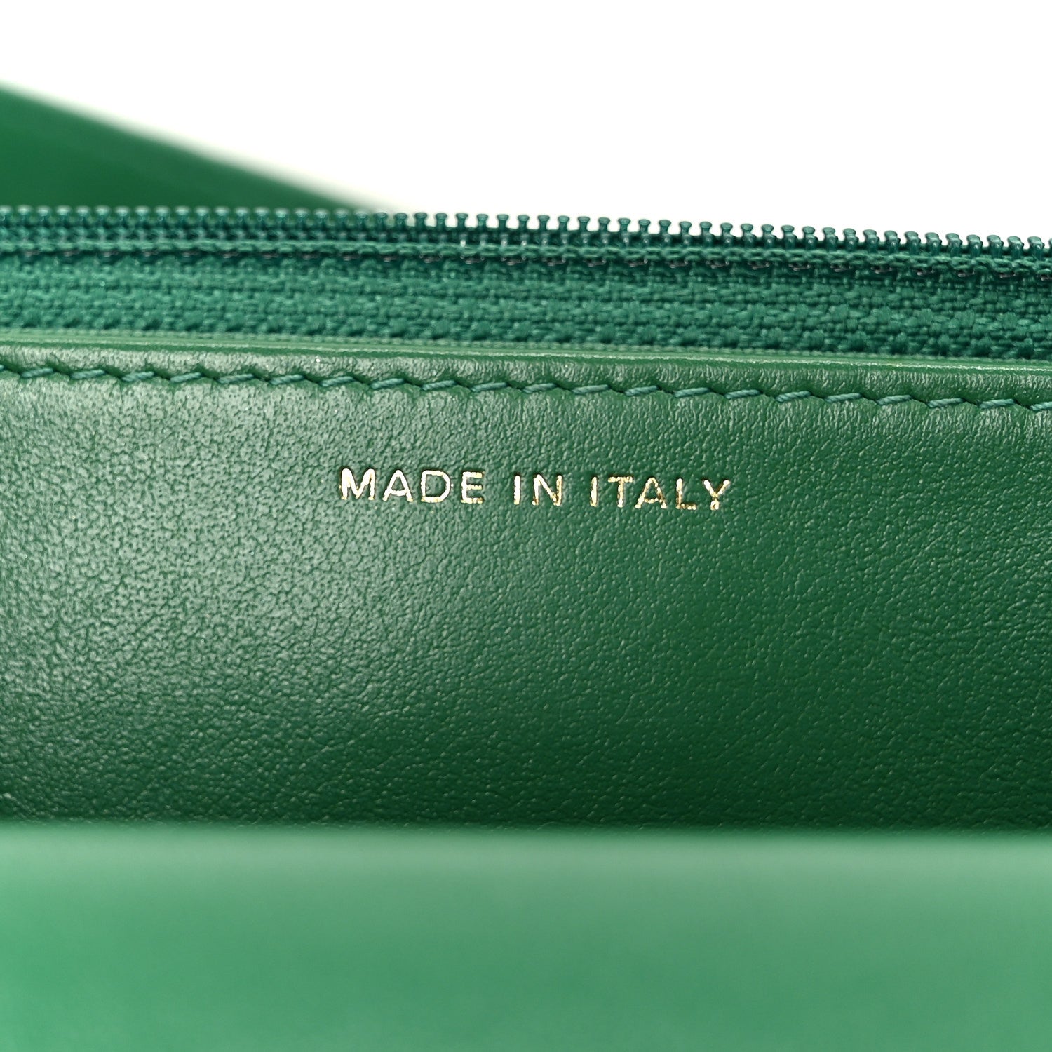 Lambskin Quilted Chanel 19 Wallet On Chain WOC Green