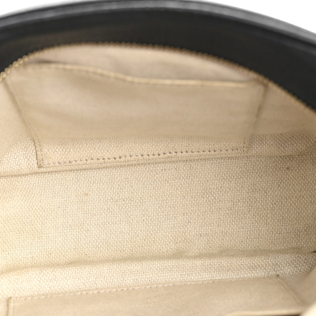 Pebbled Calfskin Small Soho Disco Bag Black